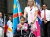 Rudolph Learning Center flag bearer